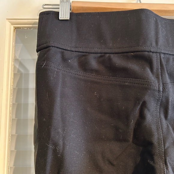 Club Monaco Paneled Black Leather Leggings - Picture 5 of 7